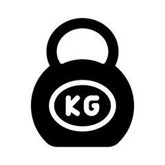 kettlebell glyph icon