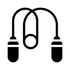 skipping rope glyph icon