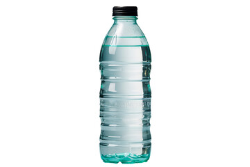 a plastic bottle of water