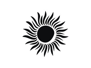 Fototapeta premium Minimalist tribal vector. Black and white color.