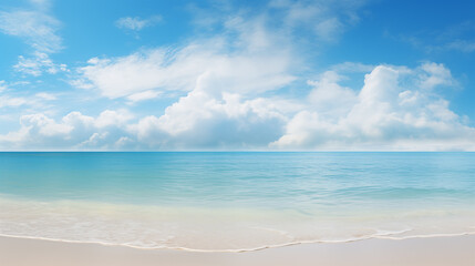 beach with sky blue