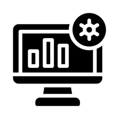 analytical glyph icon