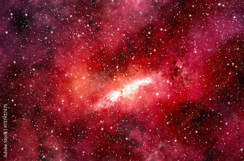 Wall mural a space of the galaxy atmosphere with stars at dark background.