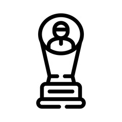 trophy line icon