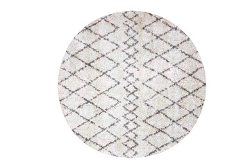 decorative rug for the interior isolated on transparent background, home decor, 3D illustration, cg render
