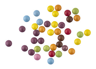 colorful candies, sweet chocolate treats, graphic element isolated on a transparent background