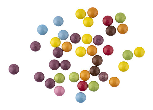 colorful candies, sweet chocolate treats, graphic element isolated on a transparent background