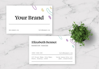 Black and White Business Card