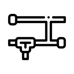 plumber line icon