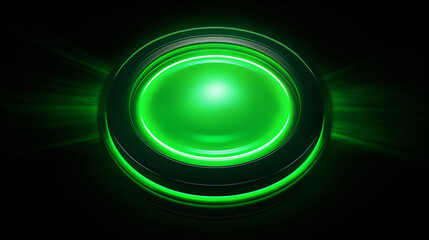 Green light fluorescent button 
