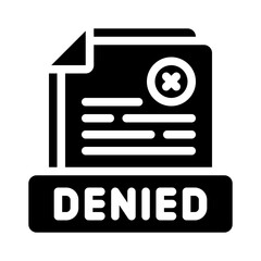 denied glyph icon