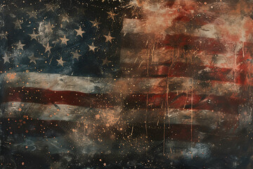 The American flag, Independence Day, Flag Day, President's Day - obrazy, fototapety, plakaty