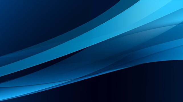 Abstract background of multiple layer of blue strips, shapes and lines