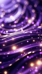 purple abstract background with shining stars lights. The endless whirling of lights in outer space.