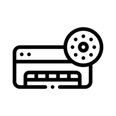 thermometer line icon