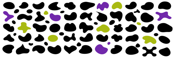 Fototapeta na wymiar set of blob shapes. Organic blobs set. modern abstract organic shapes collection. vector design elements