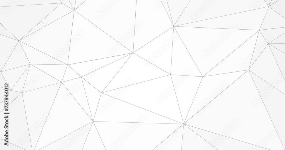 Poster abstract, geometric and white background with low poly design and grey lines in circular motion. min