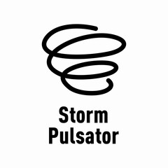 Storm Pulsator vector information sign