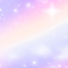 Pastel cosmic fantasy background.	