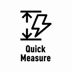 Quick Measure vector information sign