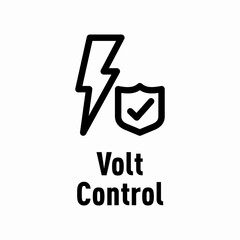 Volt Control vector information sign