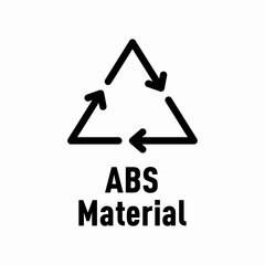 ABS Material vector information sign