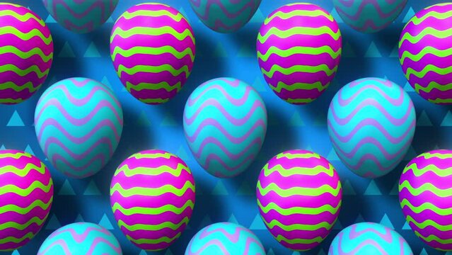 Fun Easter Eggs Background