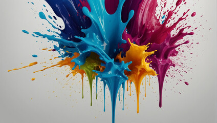 ink splashes abstract