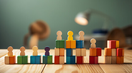 image of colorful blocks with people
