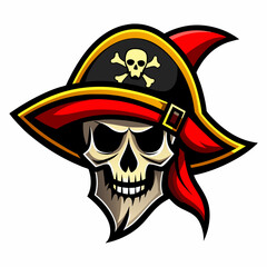 Pirates Hat logo design silhouette logo
