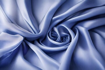 blue silk background generated by AI technology  
