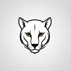 Fototapeta premium Bold Monochromatic Animal Vector Icon