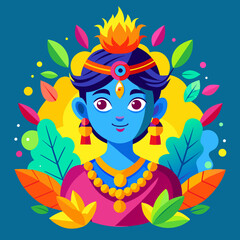Happy Holi Human Colors Illustration