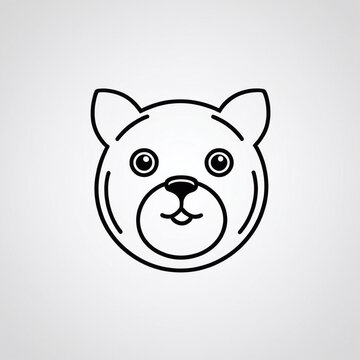 Bold Monochromatic Animal Vector Icon