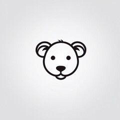 Fototapeta premium Bold Monochromatic Animal Vector Icon