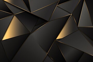 a black and gold triangle pattern