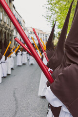 Holy Week Procession with Nazarenes, holy week concept