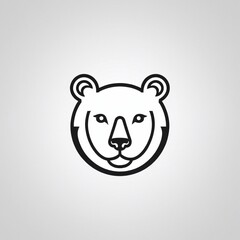 Fototapeta premium Bold Monochromatic Animal Vector Icon