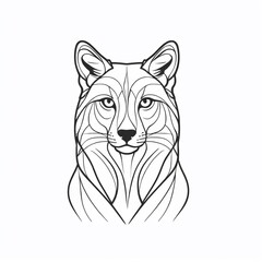 Bold Monochromatic Animal Vector Icon