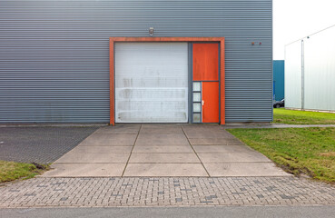 Entrance of an industrial building in the Netherlands