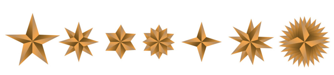 Golden Star Generated with AI