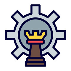 Target Line Filled Icon