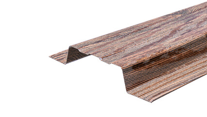 Blockhouse rails for fence colored colorful metal profile elements isolated