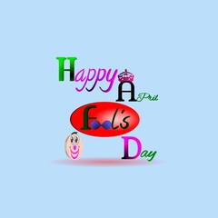 April Fool's Day Card:Social media templates for April fool's day.vector illustration colorful design April fool's day party invitation card . Flyer, Poster, Brochure, Invitation, Vector format