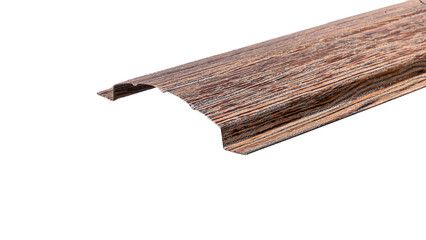 Blockhouse rails for fence colored colorful metal profile elements isolated