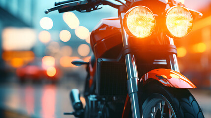 Motorcycle brake and turn signal light.