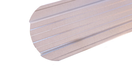 Blockhouse rails for fence colored colorful metal profile elements isolated