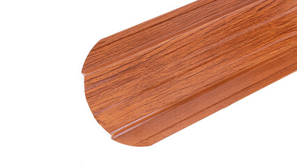 Blockhouse rails for fence colored colorful metal profile elements isolated