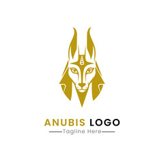 Anubis logo icon design template