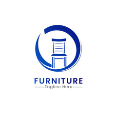  furniture logo concept design template